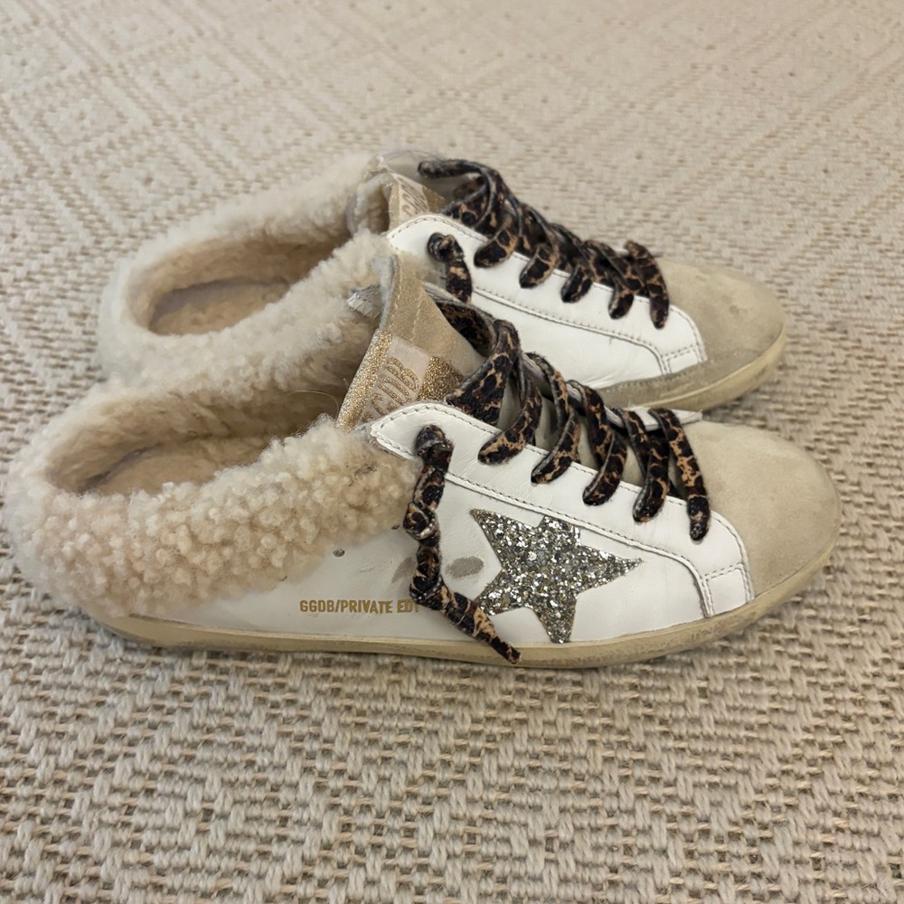 Golden Goose Shearling Slides
